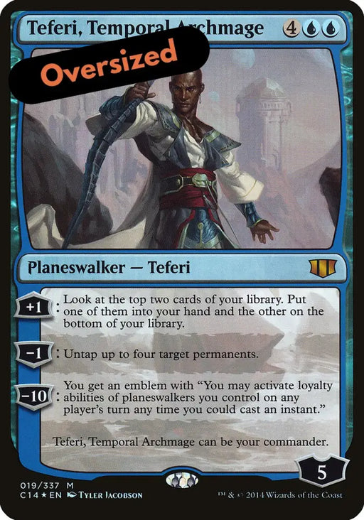 Teferi Temporal Archmage (Oversized) [Commander 2014 Oversized] - MTG Single