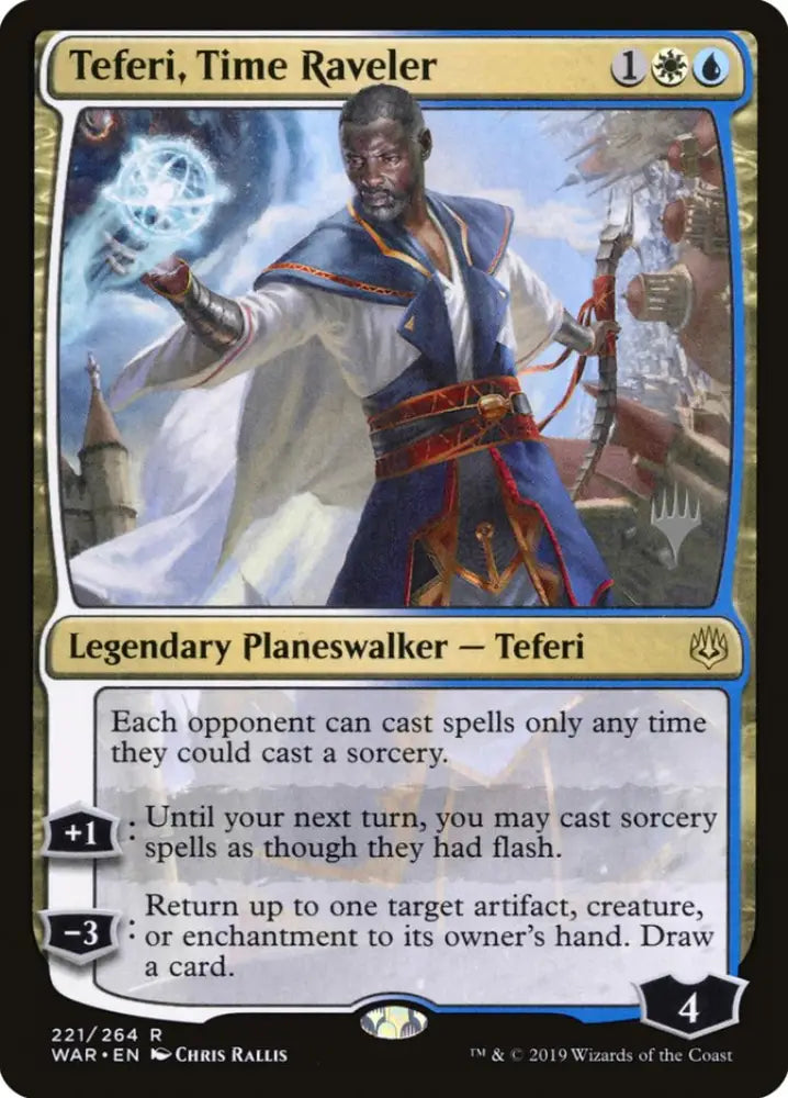 Teferi Time Raveler (Promo Pack) [War of the Spark Promos] - MTG Single