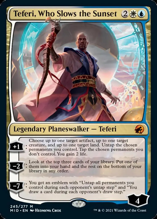Teferi Who Slows the Sunset [Innistrad: Midnight Hunt] - MTG Single