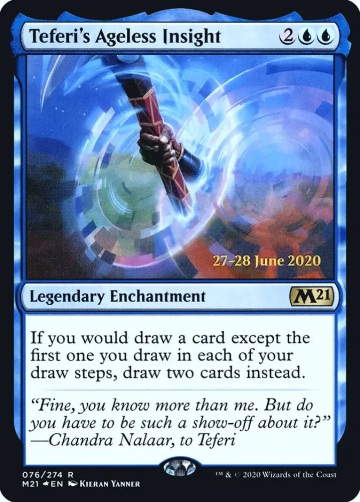 Teferi’s Ageless Insight [Core Set 2021 Prerelease Promos] - MTG Single