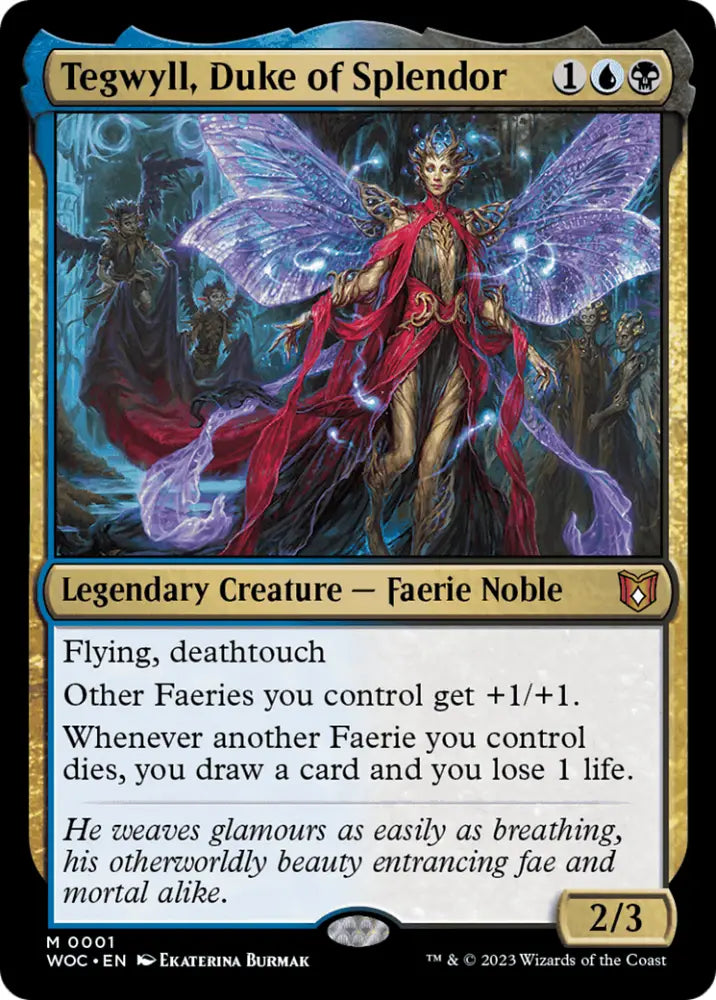 Tegwyll Duke of Splendor [Wilds of Eldraine Commander] - MTG Single