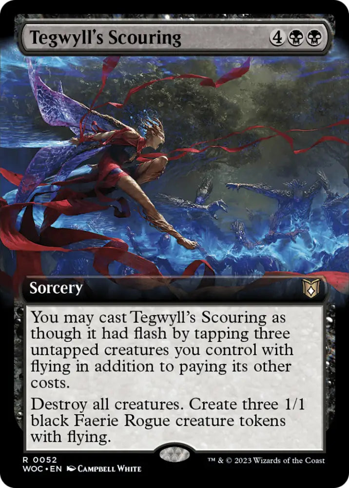 Tegwyll’s Scouring (Extended Art) [Wilds of Eldraine Commander] - MTG Single