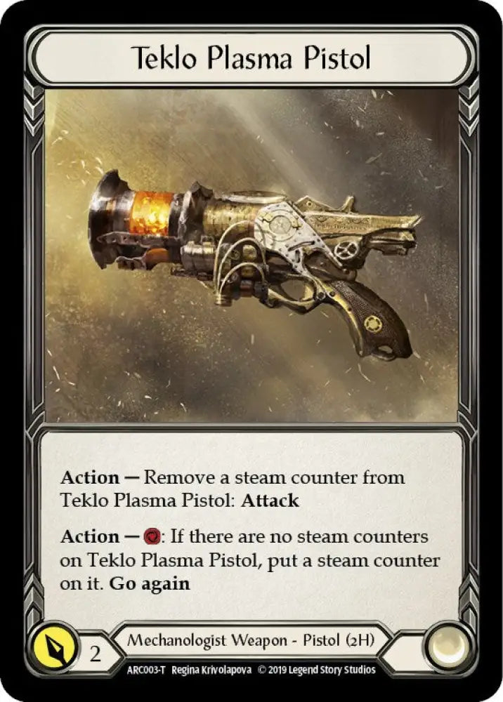 Teklo Plasma Pistol // Viserai [Arcane Rising 1st Edition] - Flesh And Blood Single