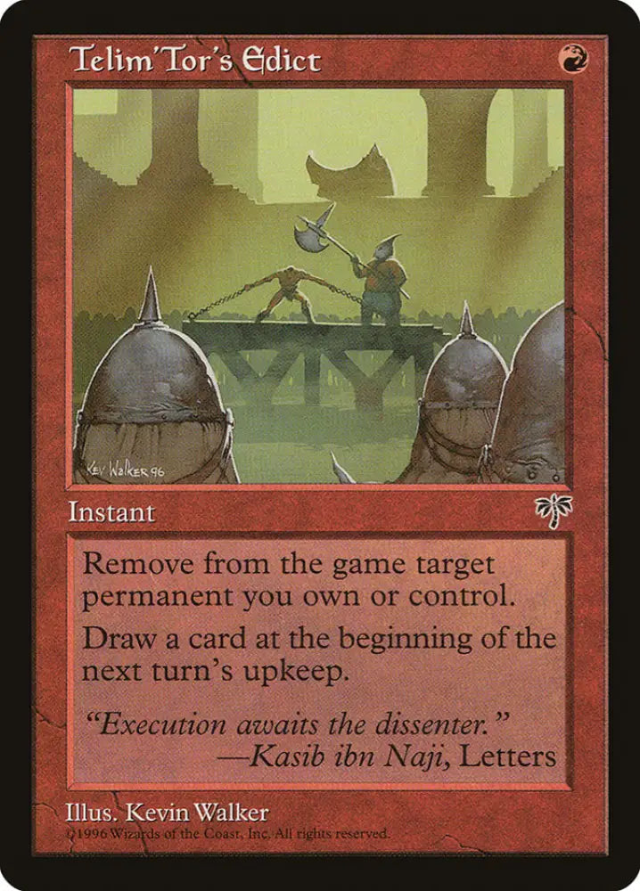Telim’Tor’s Edict [Mirage] - MTG Single