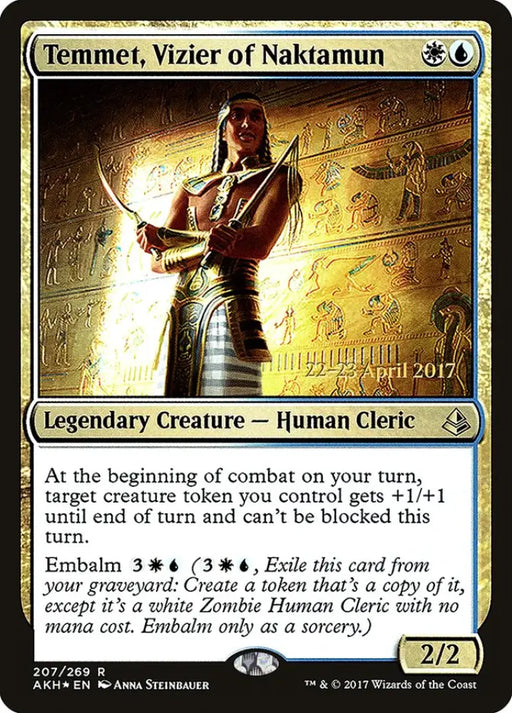 Temmet Vizier of Naktamun [Amonkhet Prerelease Promos] - MTG Single