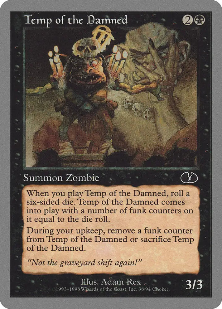 Temp of the Damned [Unglued] - MTG Single