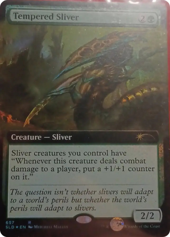 Tempered Sliver (Extended Art) [Secret Lair Drop Promos] - MTG Single