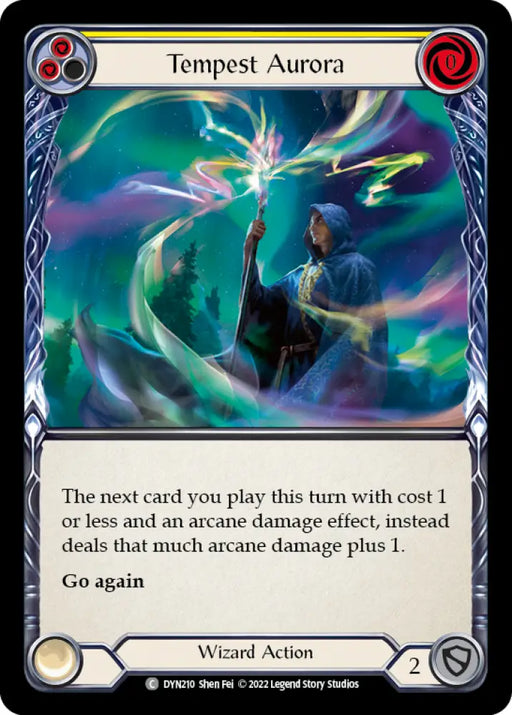 Tempest Aurora (Yellow) [Dynasty] Rainbow Foil - Flesh And Blood Single
