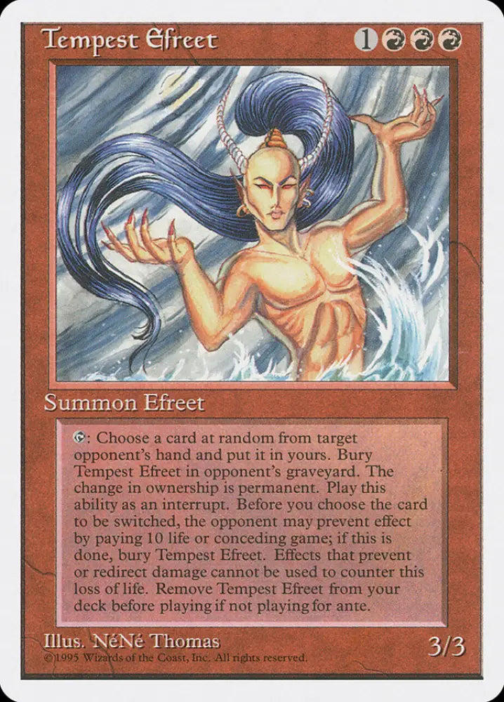 Tempest Efreet [Fourth Edition] - MTG Single