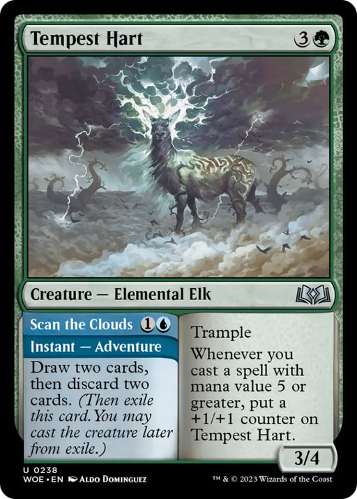Tempest Hart // Scan the Clouds [Wilds of Eldraine] - MTG Single