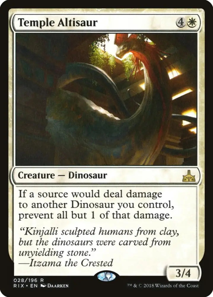 Temple Altisaur [Rivals of Ixalan] - MTG Single