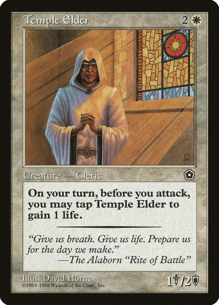 Temple Elder [Portal Second Age] - MTG Single
