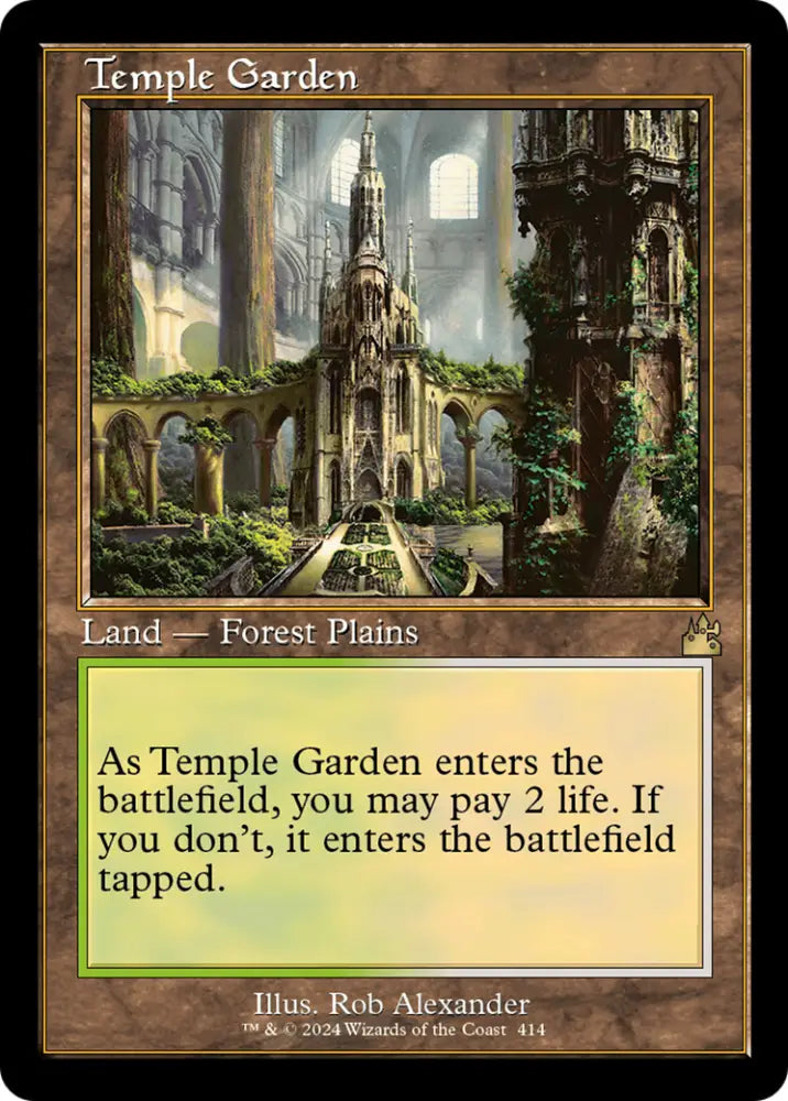 Temple Garden (Retro) [Ravnica Remastered] - MTG Single