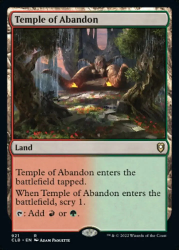 Temple of Abandon [Commander Legends: Battle for Baldur’s Gate] - MTG Single