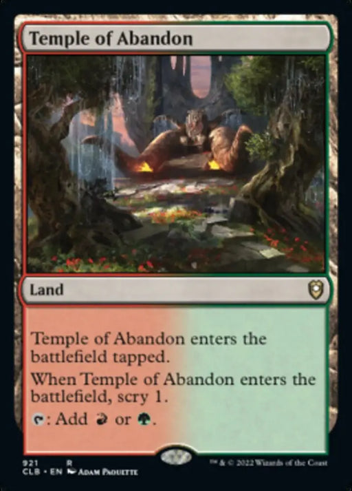 Temple of Abandon [Commander Legends: Battle for Baldur’s Gate] - MTG Single