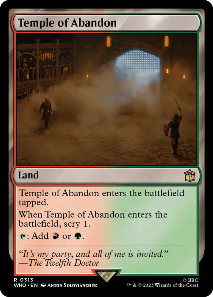 Temple of Abandon [Doctor Who] - MTG Single