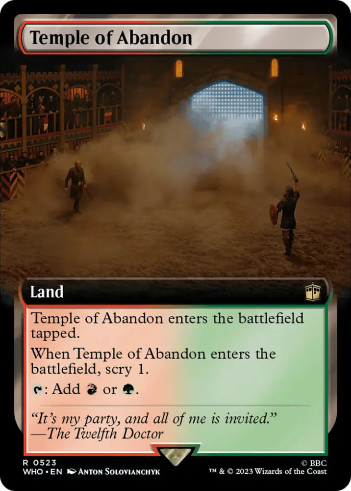 Temple of Abandon (Extended Art) [Doctor Who] - MTG Single