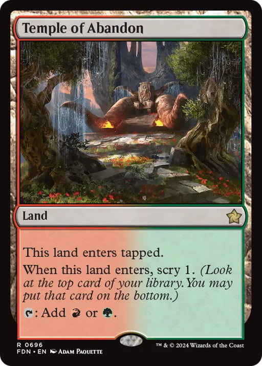 Temple of Abandon [Foundations] - MTG Single