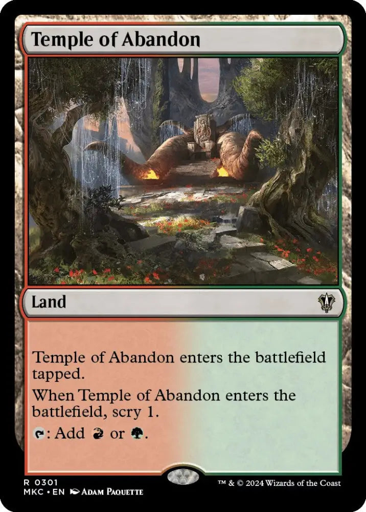 Temple of Abandon [Murders at Karlov Manor Commander] - MTG Single
