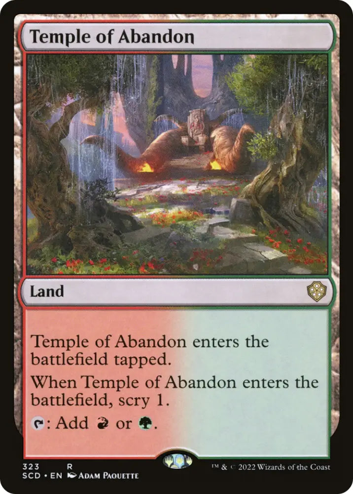 Temple of Abandon [Starter Commander Decks] - MTG Single