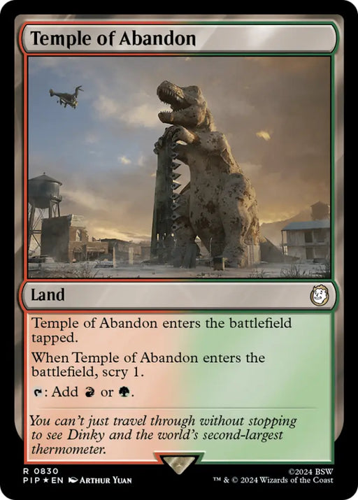 Temple of Abandon (Surge Foil) [Fallout] - MTG Single