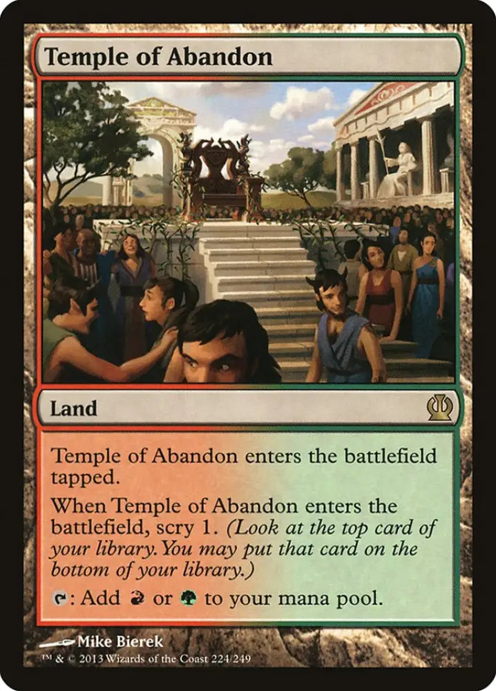 Temple of Abandon [Theros] - MTG Single