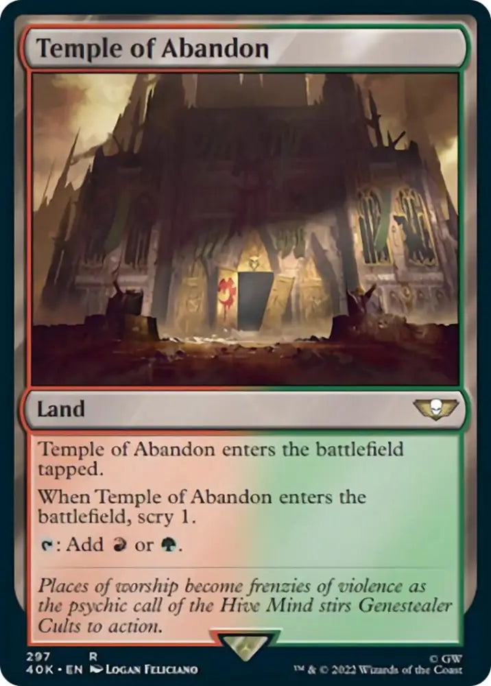 Temple of Abandon [Warhammer 40,000] - MTG Single
