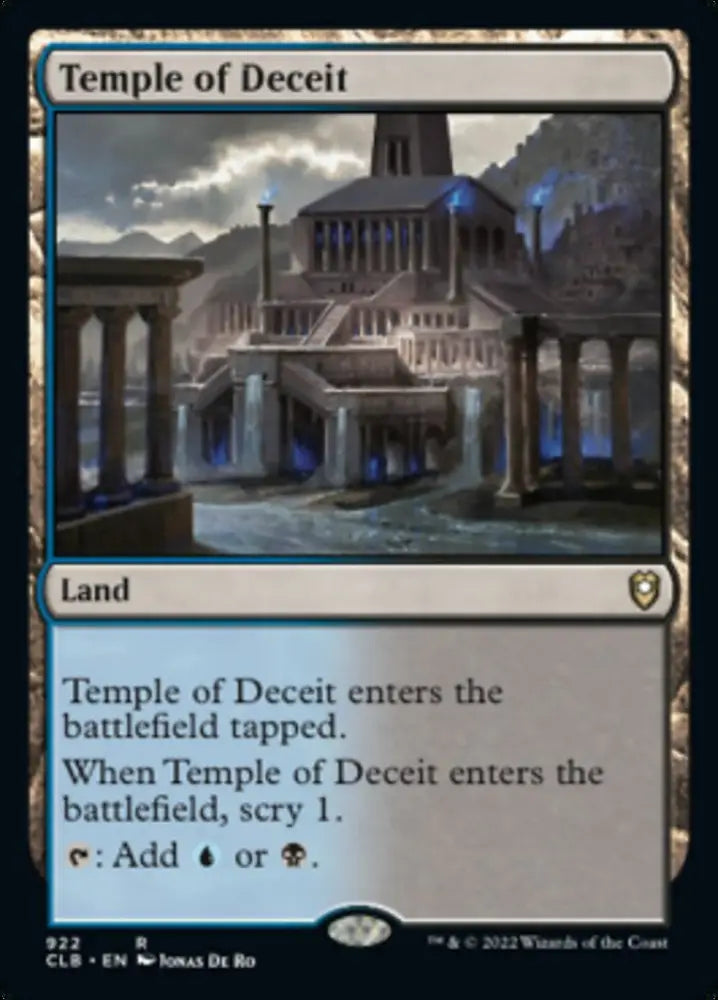 Temple of Deceit [Commander Legends: Battle for Baldur’s Gate] - MTG Single