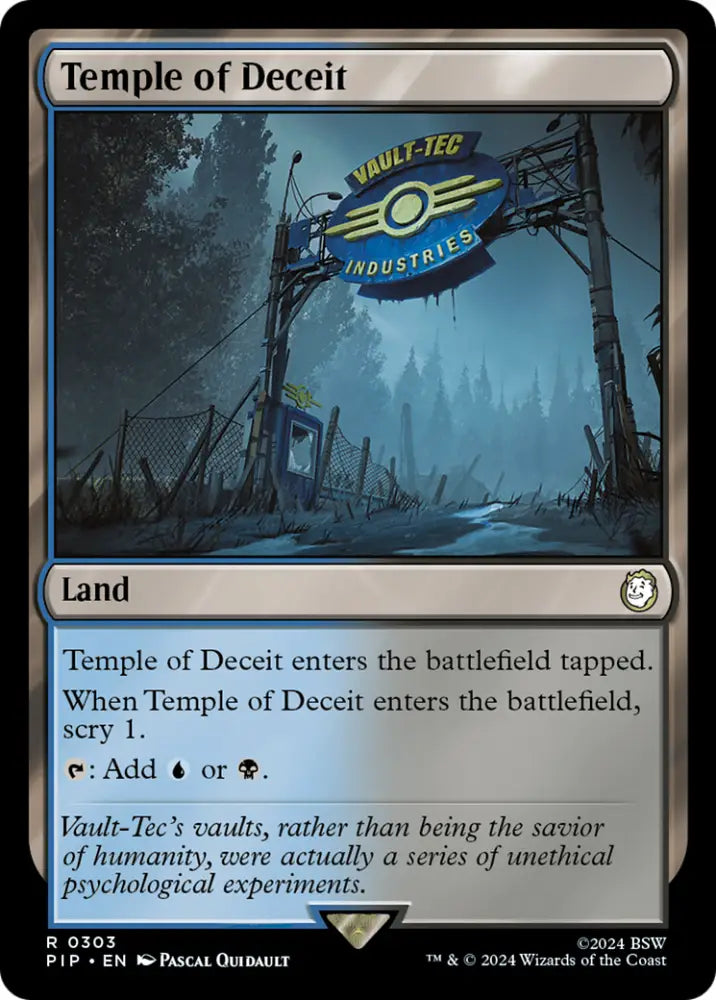 Temple of Deceit [Fallout] - MTG Single