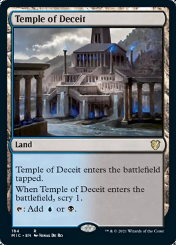 Temple of Deceit [Innistrad: Midnight Hunt Commander] - MTG Single