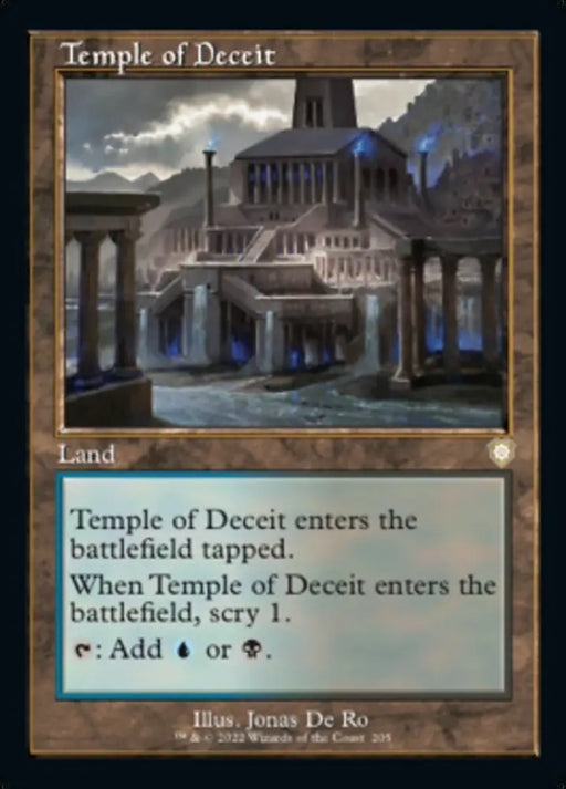 Temple of Deceit (Retro) [The Brothers’ War Commander] - MTG Single