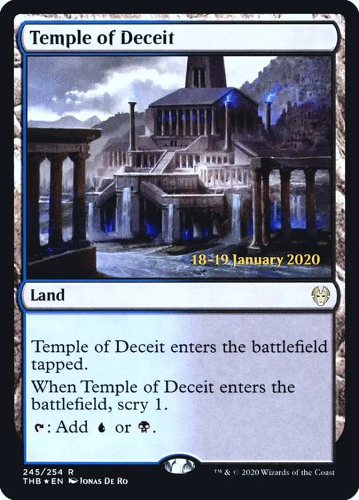 Temple of Deceit [Theros Beyond Death Prerelease Promos] - MTG Single