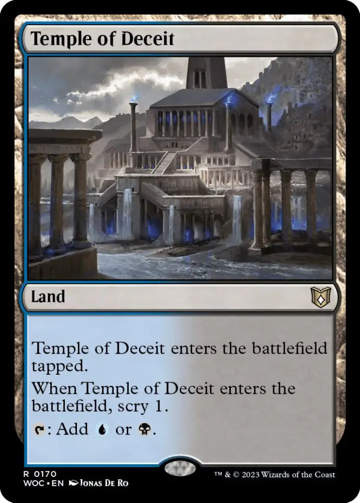 Temple of Deceit [Wilds of Eldraine Commander] - MTG Single