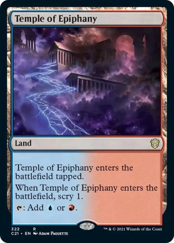Temple of Epiphany [Commander 2021] - MTG Single
