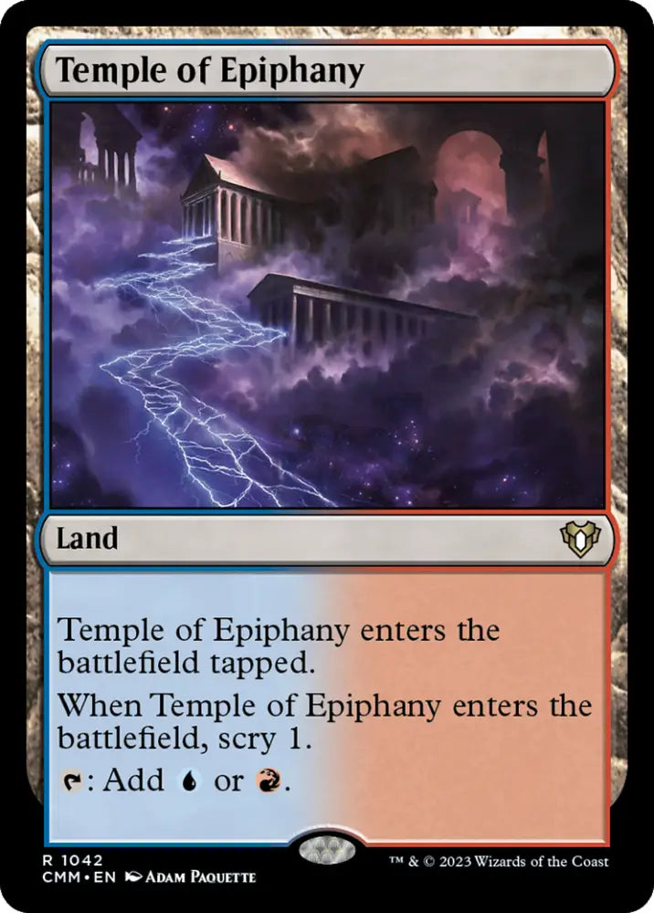 Temple of Epiphany [Commander Masters] - MTG Single