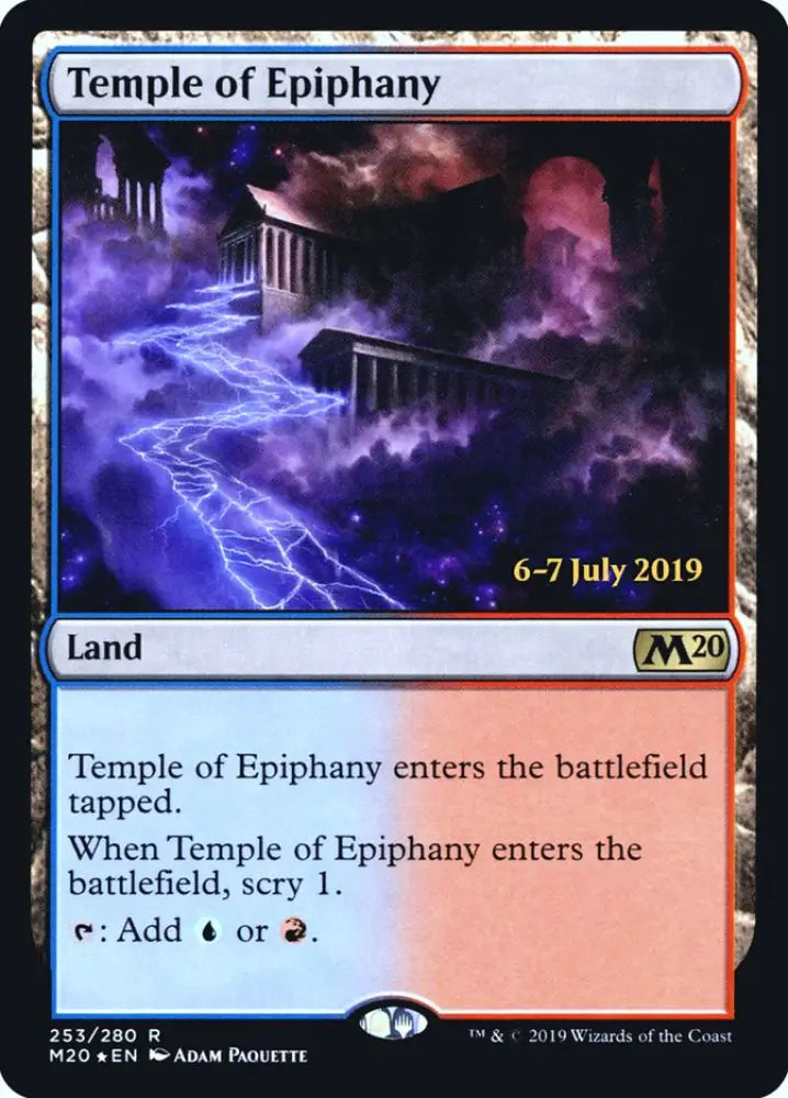 Temple of Epiphany [Core Set 2020 Prerelease Promos] - MTG Single