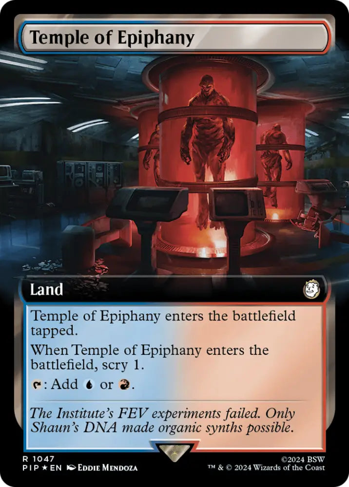 Temple of Epiphany (Extended Art) (Surge Foil) [Fallout] - MTG Single