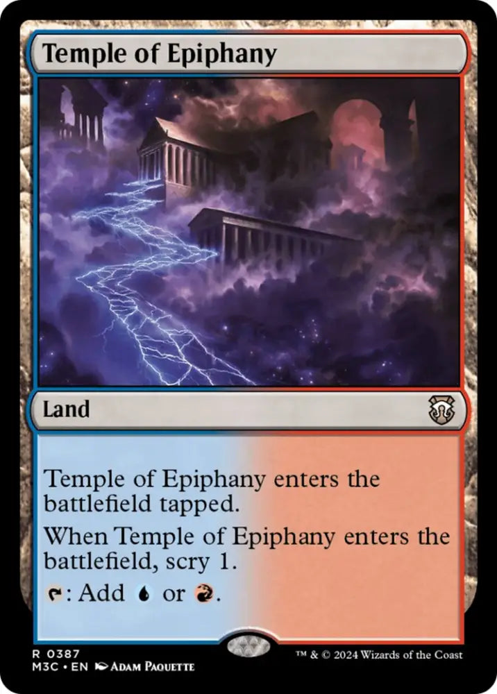 Temple of Epiphany [Modern Horizons 3 Commander] - MTG Single