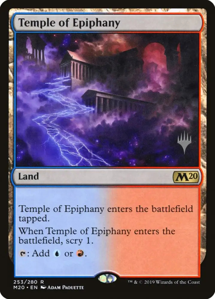 Temple of Epiphany (Promo Pack) [Core Set 2020 Promos] - MTG Single