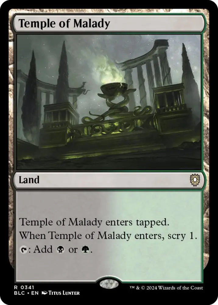 Temple of Malady [Bloomburrow Commander] - MTG Single