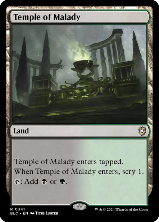 Temple of Malady [Bloomburrow Commander] - MTG Single