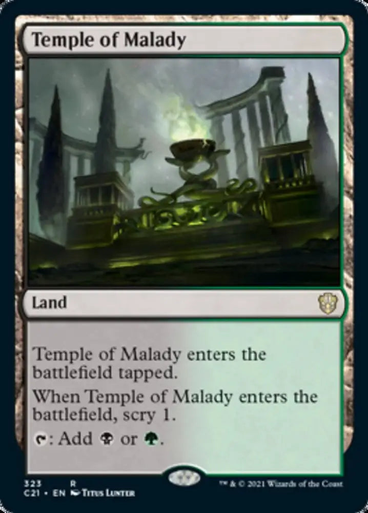 Temple of Malady [Commander 2021] - MTG Single