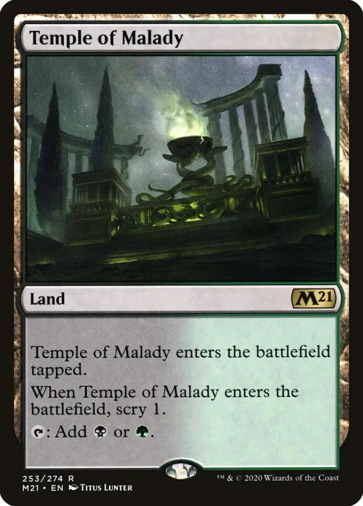 Temple of Malady [Core Set 2021] - MTG Single
