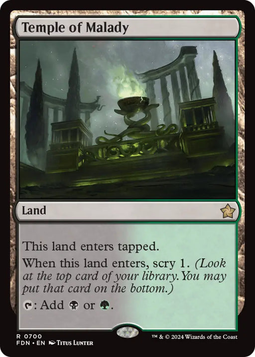 Temple of Malady [Foundations] - MTG Single