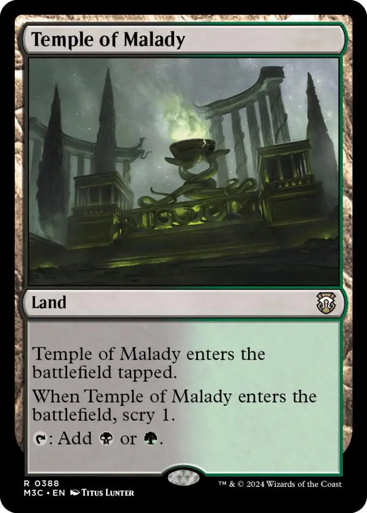 Temple of Malady [Modern Horizons 3 Commander] - MTG Single