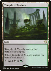 Temple of Malady [Phyrexia: All Will Be One Commander] - MTG Single