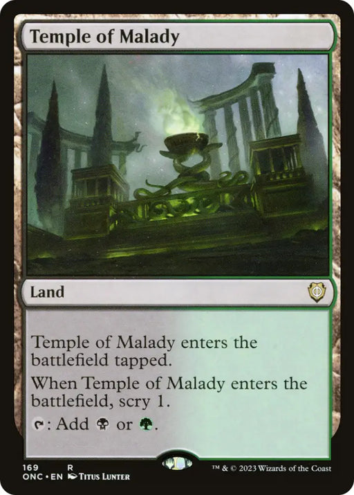 Temple of Malady [Phyrexia: All Will Be One Commander] - MTG Single