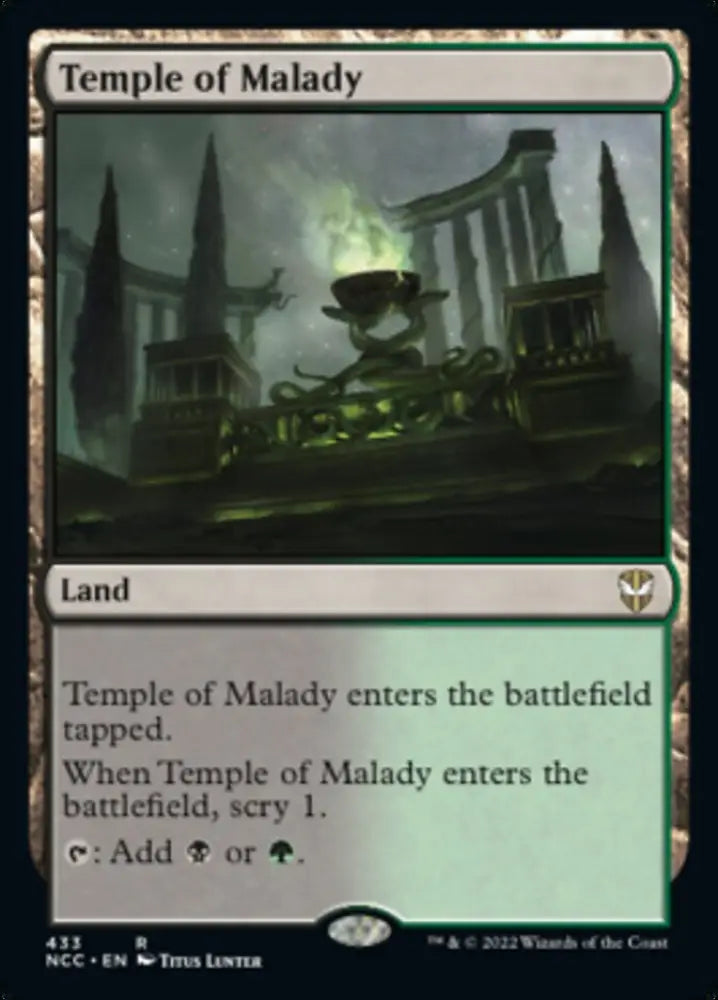 Temple of Malady [Streets of New Capenna Commander] - MTG Single