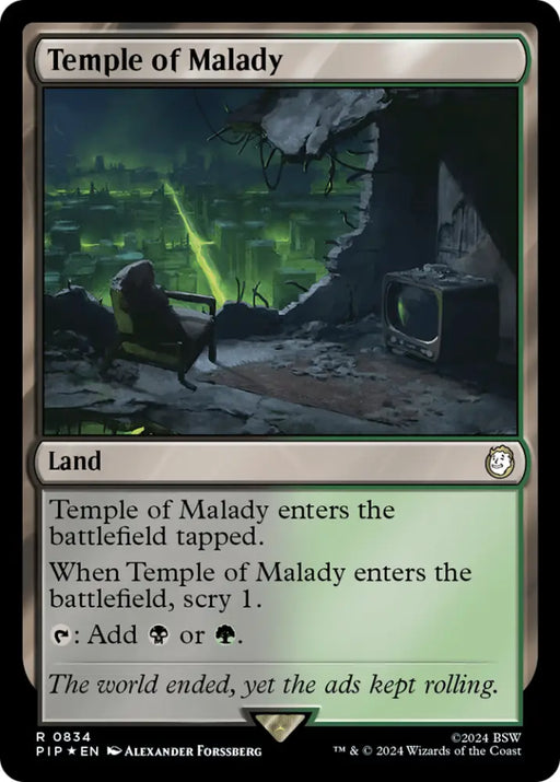 Temple of Malady (Surge Foil) [Fallout] - MTG Single