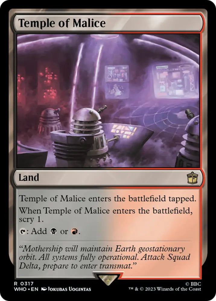 Temple of Malice [Doctor Who] - MTG Single